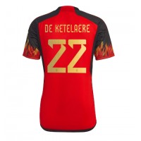 Belgia Charles De Ketelaere #22 Fotballklær Hjemmedrakt VM 2022 Kortermet
